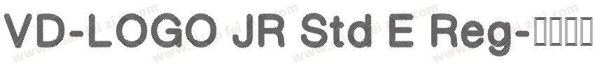 VD-LOGO JR Std E Reg字体转换